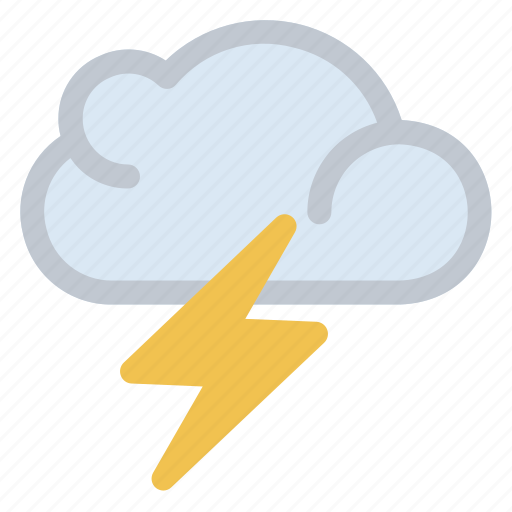 Thunder, cloud, energy, lightning, weather icon - Download on Iconfinder
