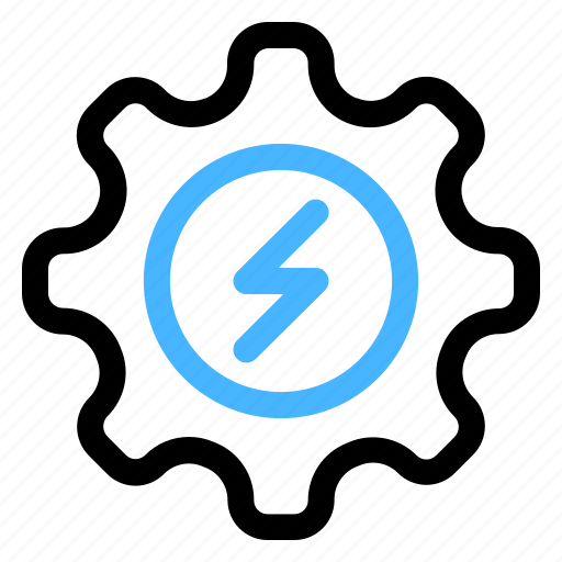 Electricity, setting, gear, energy, renewable icon - Download on Iconfinder