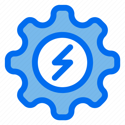 Electricity, setting, gear, energy, renewable icon - Download on Iconfinder