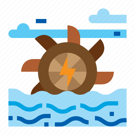 Energy, hydraulic, turbine, water icon - Download on Iconfinder