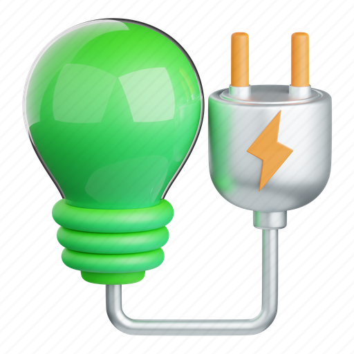 Green, energy, ecology, battery, electric, electricity, eco 3D illustration - Download on Iconfinder
