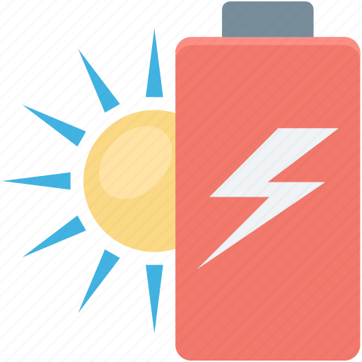 Battery, charging, power, solar energy, thunder icon - Download on Iconfinder