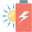 battery, charging, power, solar energy, thunder 