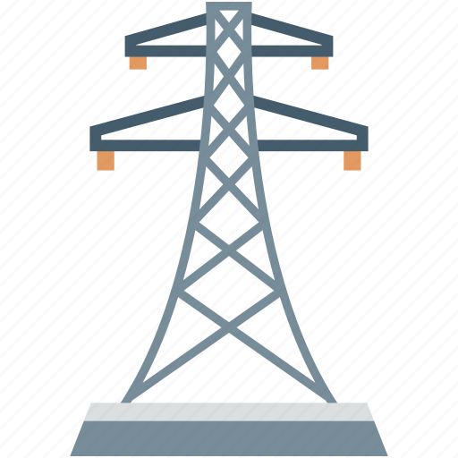 Electricity pole, electricity pylon, power mast, transmission pole, utility pylon icon - Download on Iconfinder