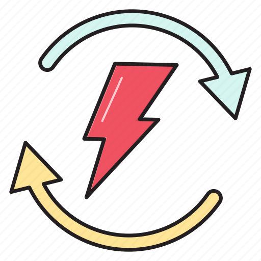 Bolt, energy, flash, power, recycle icon - Download on Iconfinder
