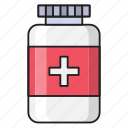 bottle, dose, healthcare, jar, medicine
