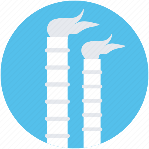 Air pollution, factory, factory chimney, mill, smoke icon - Download on Iconfinder