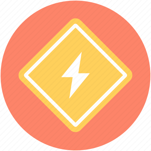 Danger, electricity risk, high voltage, voltage warning, warning sign icon - Download on Iconfinder