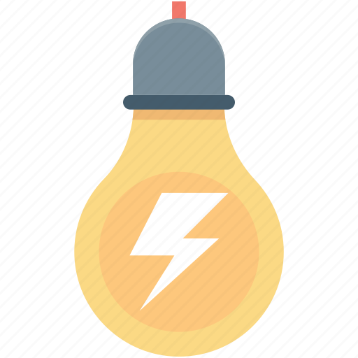 Bolt, bulb, bulb light, electric bulb, thunder icon - Download on Iconfinder