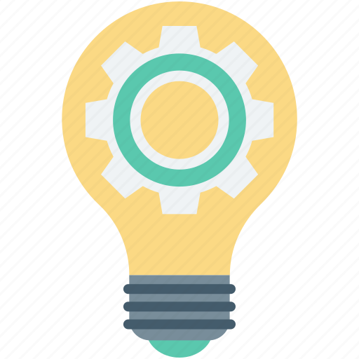 Bulb, cog, creativity, gear, light bulb icon - Download on Iconfinder
