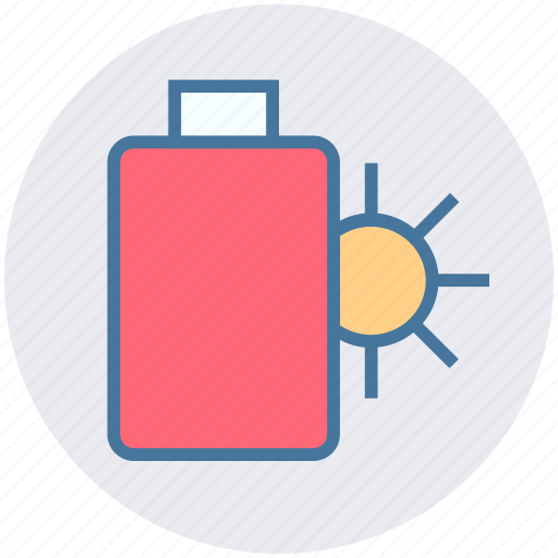 Battery, charging, power, solar energy, sun icon - Download on Iconfinder