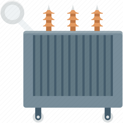 Electricity, electricity transformer, power supply, power transformer, radiator icon - Download on Iconfinder
