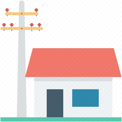 Electricity, energy, farm house, house, power icon - Download on Iconfinder