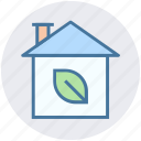 eco house, glasshouse, green house, house, leaf