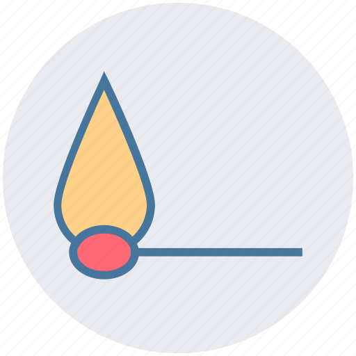 Burn, burn stick, fire, flame stick, matchstick icon - Download on Iconfinder