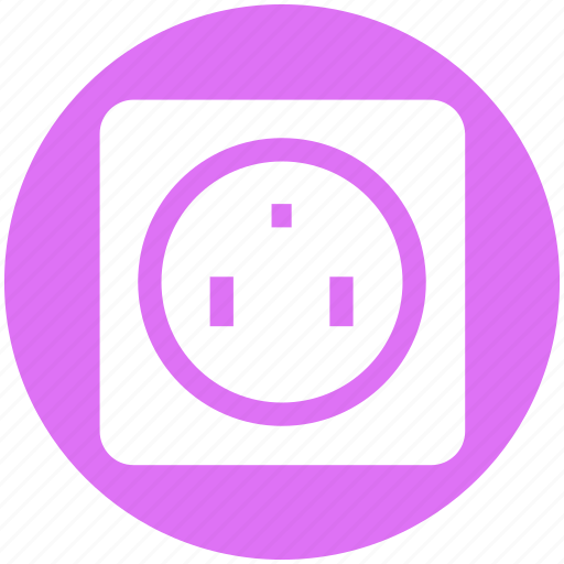 Energy, power, power outlet, power socket, power supply, socket, wall socket icon - Download on Iconfinder