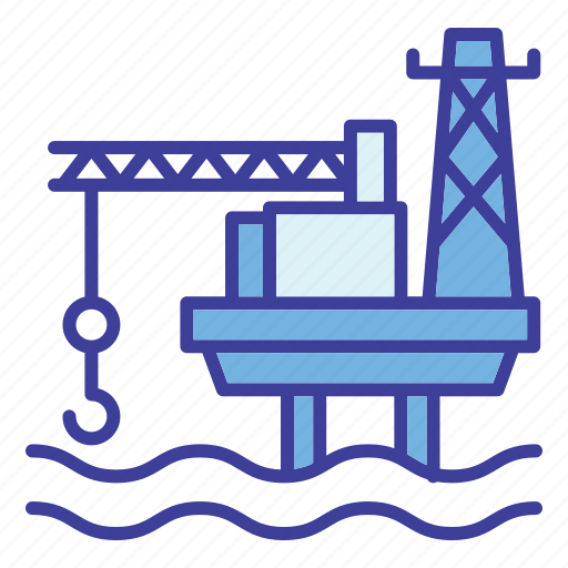 Oil platform, oil, oil-pump, fuel, oil-industry, petroleum, oil-rig icon - Download on Iconfinder