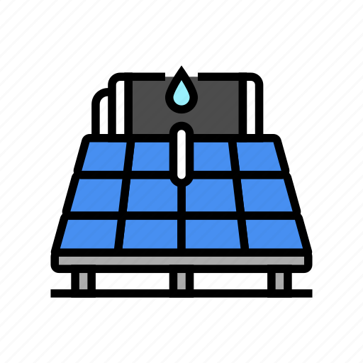 Solar, water, heater, energy, efficient, technology icon - Download on Iconfinder
