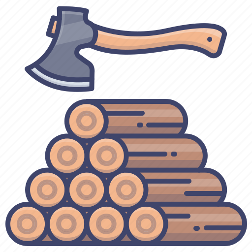 Axe, log, wood, timber icon - Download on Iconfinder