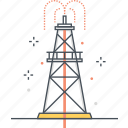 construction, drilling, exploration, oil, pollution, power, tower