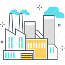 business, energy, factory, plant, pollution, power plant, production