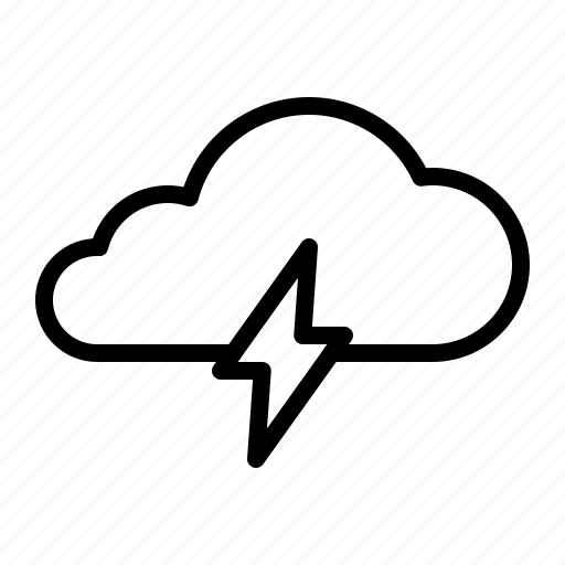 Cloud, flash, storm, weather icon - Download on Iconfinder
