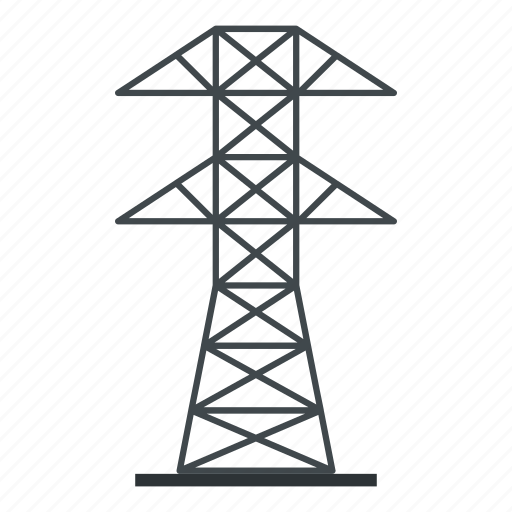 Electric, electricity, energy, line, power, tower, wire icon - Download on Iconfinder