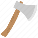 axe, forestry tool, hatchet, wood chopper, woodcutter 
