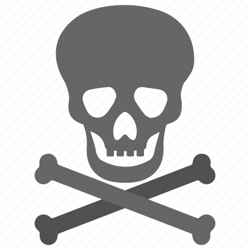 Bones, danger, jolly roger, skull, toxic icon - Download on Iconfinder
