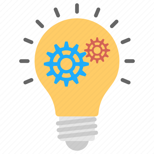 Bright idea, idea generation, innovation, mechanism, technology process icon - Download on Iconfinder