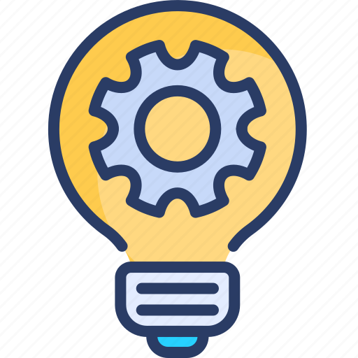 Bulb, electricity, electronics, gear, idea, invention, light icon - Download on Iconfinder