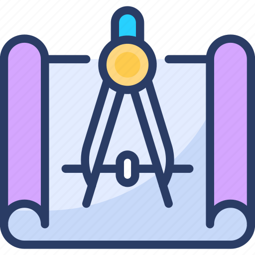 Compass, divider, drawing, engineer, geometry, study, tool icon - Download on Iconfinder