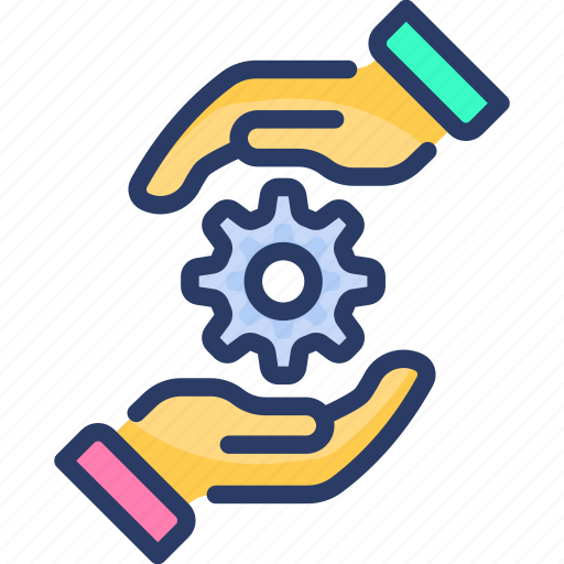 Engineering, gear, hands, industrial, insurance, settings, tools icon - Download on Iconfinder