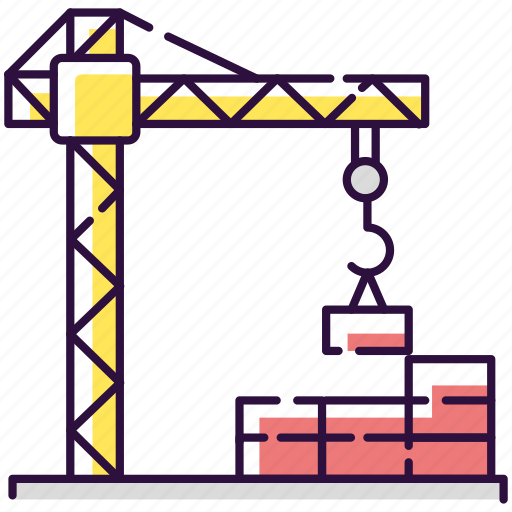 Building, construction site, construction site icon, crane icon - Download on Iconfinder