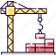 building, construction site, construction site icon, crane 