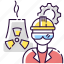 employee, nuclear engineer, nuclear engineer icon, worker 