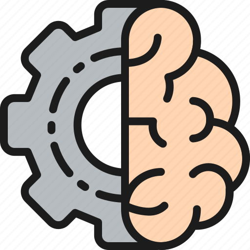 Brain, color, engineer, engineering, gear, mind, wheel icon - Download on Iconfinder