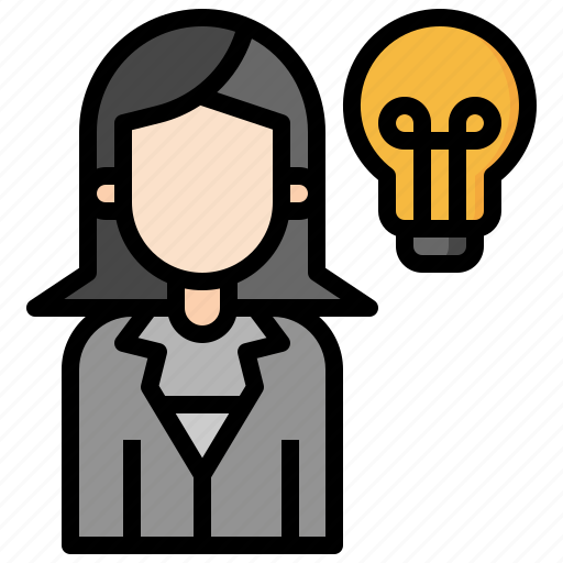 Business, woman, job, idea, profession, electronics icon - Download on Iconfinder