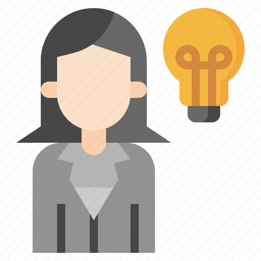 Business, woman, job, idea, profession, electronics icon - Download on Iconfinder