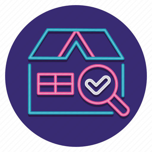 Building, house, inspection, magnifier icon - Download on Iconfinder