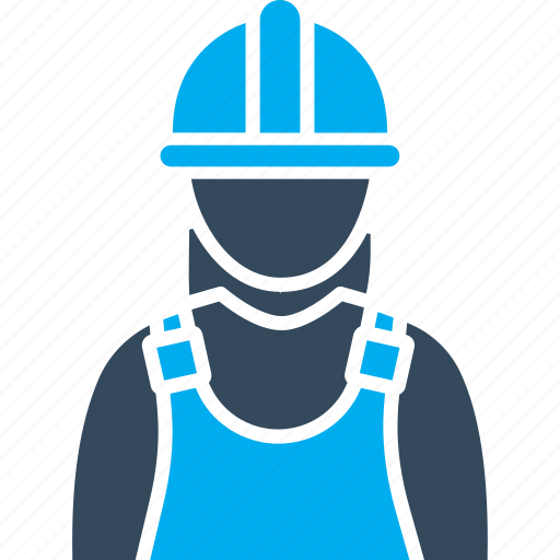 Female worker, factory worker, contractor builder, engineer, construction worker icon - Download on Iconfinder
