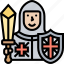 knight, crusader, medieval, battle, armor 