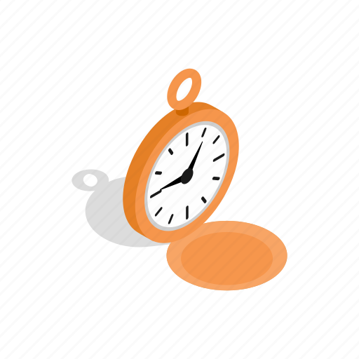 Clock, design, illustration, isometric, modern, time, watch icon - Download on Iconfinder