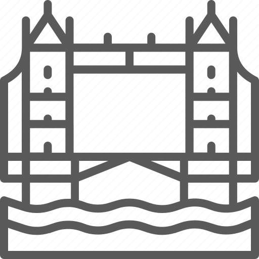 Architecture, bridge, england, famous, silhouette, tower icon - Download on Iconfinder