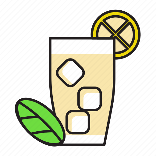 Ice, leaf, lemon, lime, tea icon - Download on Iconfinder