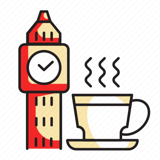 And, clock, cup, tea, tower icon - Download on Iconfinder