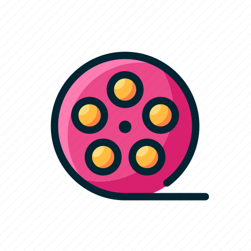 Entertaiment, expanded, filled, film, movie, roll, strip icon - Download on Iconfinder