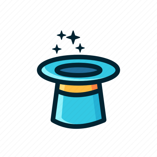 Entertaiment, filled, hat, magic, magician, show, stars icon - Download on Iconfinder