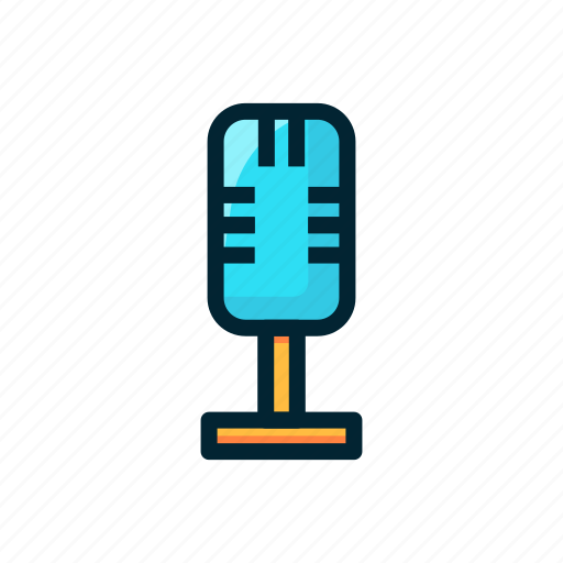 Acting, entertaiment, filled, mic, record, recorder, voice icon - Download on Iconfinder