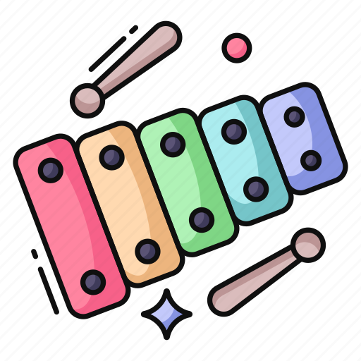 Xylophone, musical instrument, music tool, lyre, marimba icon - Download on Iconfinder